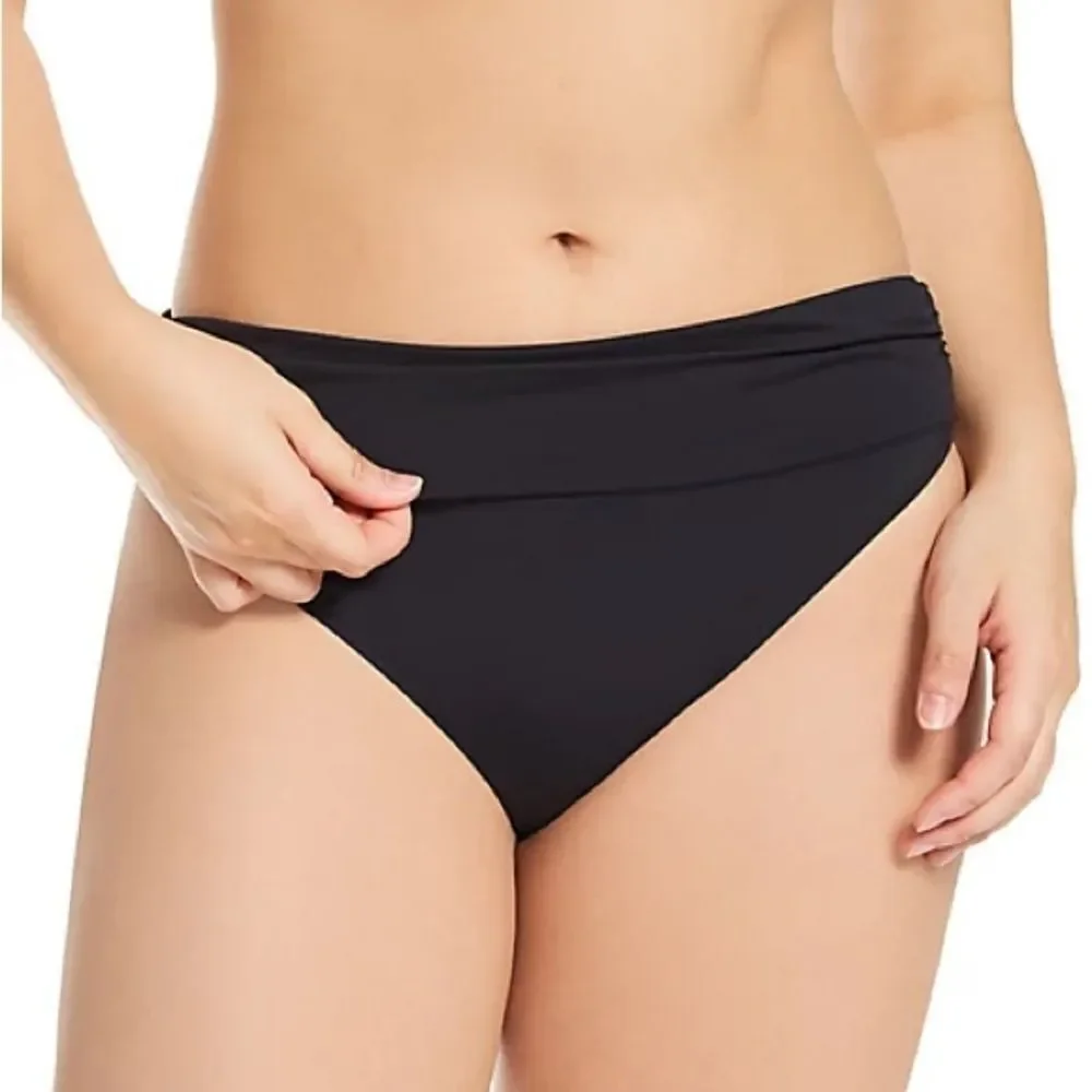 Bleu Rod Beattie Rufflicious High Waist Side Shirred Swim swimwear, swimsuit 10